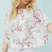 NWT Ted Baker Oriental Blossom Fellia Blouson Top Ted Baker Size 2