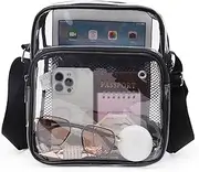 [TINYAT] Clear Sling Bag Men Stadium Approved Transparent Shoulder Bag for Women Crossbody Bag with Adjustable Strap,T560