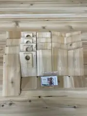 (4) white cedar Bluebird nesting box Kits