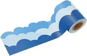 GARIOUANS Roll Cloud Border Stickers 1 Pack Bulletin Board Decoration Classroom Trim Strips School Border Trim