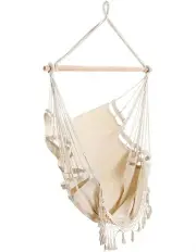 [Gardeon] Outdoor Hanging Hammock Swing Chair in Cream