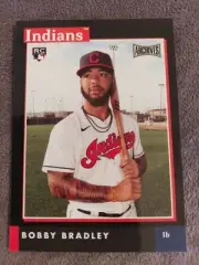 2020 Topps Archives Snapshots Bobby Bradley Indians Rookie Black Parallel 1/1