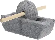 GLEAVI 1 Set Antique Style Stone Grain Mill Hand Crank Grinder with Handle for Tea Coffee Beans and Spices Traditional Craftsmanship for Enhanced Flavor and Grinding Efficiency