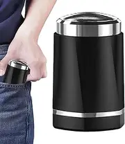 [Qkbuza] Mini Shaver - Portable Face Razor | Small Rechargeable Facial Shaving Tool for Travel Beard Care Nose Hair Removal Body Trimming
