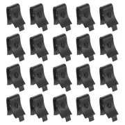 20 Pcs Shelf Bracket Clips, Cabinet Shelf Clip Shelving, Shelf Support, Black