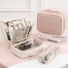 Multi-Compartment Makeup Bag Large Capacity Cosmetic Organizer Woman