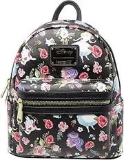 [Loungefly] X Disney Alice In Wonderland Allover Print Double Strap Shoulder Bag Purse, White