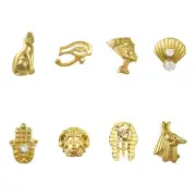 10Pieces Alloy Nail Art Charms Egyptian Pharaoh Nail Art Decorations Accessories