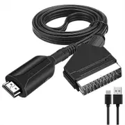 Hdmi To Scart Cable 1 Meter Long Direct Connection Convenient Conversi Fg