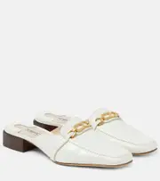 [Tom Ford] Tom Ford Whitney croc-effect leather mules AU 11 white
