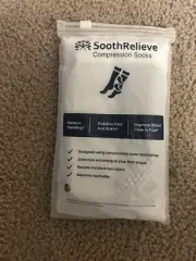 Sooth Relieve Compression Socks For Foot & Ankle White Large