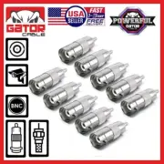BNC Female Plug to RCA Male Coax Connector Adapter Converter for CCTV Camera 10X