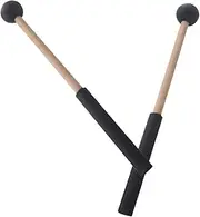 Kisangel 1 Pair Professional Tongue Drum Mallets and Drumsticks for Percussion Practice for Beginners and Professionals Lightweight and Portable