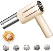 Handheld Electric Pasta Maker, Portable Automatic Pasta Maker Machine with Shaping Moulds for Homemade Spaghetti Machine Kitchen