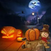 Resin Pumpkin Scarecrow Ornaments Lovely Pumpkin Statue Home