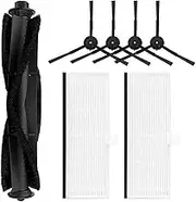 Replacement Parts Kit Compatible with Laresar L6 Pro Robot Vacuum Cleaner Spare Parts Main Brush Side Brush Hepa Filter Mop Rag Dust Bag (Color : Set F)