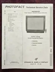 Sams Photofact 3868 Service Manual for Magnavox TV Model TS3253C101, XS3253C101