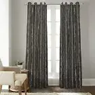 Fresno 84-Inch Grommet Top Window Curtain Panel in Charcoal, NEW