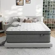 [Ruoysun] Queen Mattress, 10 Inch Hybrid Queen Bed Mattress in a Box, with Gel Memory Foam and Individual Pocket Springs, Motion Isolation, Strong Edge Support & Pressure Relief, Medium Firm
