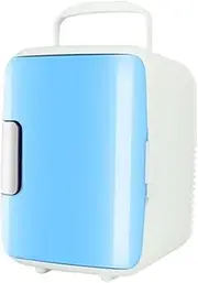 4L Mini Fridge For Bedroom Drinks Cooler Portable Cosmetic Refrigerator With Cooling And Warming Function Compact Electric Reefer Cosmetic Low Operating Noise For Hotels, Bedrooms, Car Refrigerator(Bl