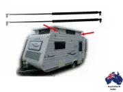 2 x NEW Gas Struts suit Caravan Pop top 735mm x 400N Jayco Coromal Windsor etc