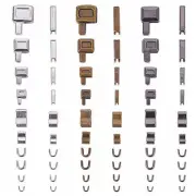 24 Sets Replacement Zipper Kit Bottom Zipper Zipper Stopper Repair Kit