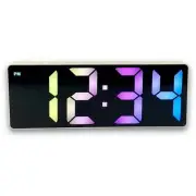 NEW Howie Rainbow LCD Alarm Clock, White, 16cm