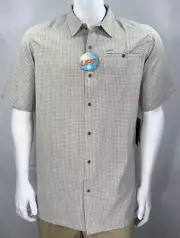 NEW Columbia® Security Check II™ - Mens Big & Tall Short Sleeve Shirt (Stone)