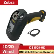 Zebra Symbol DS3508-HD Rugged 1D/2D Handheld Barcode Scanner with USB Cable New