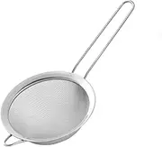 Stainless Steel Colander Sieve Sifters - Fine Mesh Strainers, with Durable Mesh and Sturdy Handle, Excellent for Sifting Dry Ingredients, Flour, Pastas, Rice, Tea-14cm