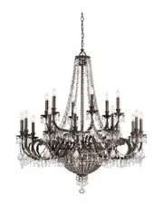 Crystorama 23-Light Vanderbilt Chandelier Hand Cut Crystal