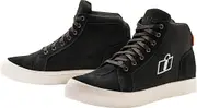 Icon Carga Motorcycle Shoes, black-white, Size 47 for Men Black White