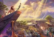 Thomas Kinkade Lion King 1000-Piece Jigsaw Puzzle Special Art Collection