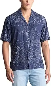 [Buffalo David Bitton] Men's Short Sleeve Cotton poplin Shirting Vintage wash