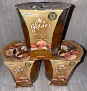 3 GLADE HAZELNUT PRALINE DISNEY NUTCRACKER DELIGHT GLASS JAR CANDLES