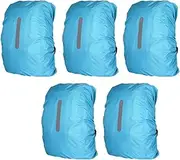 Backpack Rain Cover Outdoor Mountaineering Backpack Waterproof Cover Schoolbag Rain Cover Dust Cover Light Blue
