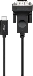 Goobay USB-C VGA Adapter Cable, 1.80 m, Black