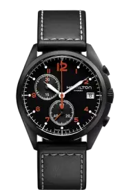 Hamilton Khaki Aviation Pilot Pioneer Chrono Quartz Men's Watch H76582733 NEW