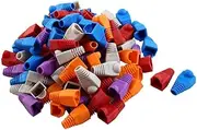 XYWHPGV 8P8C RJ45 Cat5 Network Cable Connector Boot Cap 100Pcs Assorted Color(339e7 c318e 09b28 a14f3 1bf4e eaa10