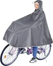 [Nizirioo] Waterproof Cycling Rain Poncho, Cycling Rain Poncho with Hood, Compact Rain Cape for Men and Women, Portable Rain Poncho, Lightweight Rain Jacket for Bicycles, Electric Bicycles