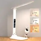 LED Desk Lamp Bedside Study Reading Table USB Charging Dimmable Adjustable Light
