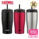 【THERMOS膳魔師】不鏽鋼真空吸管隨行瓶650ml(TS405)