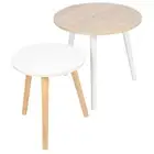 2PCS Nesting Coffee End Tables Modern Side Table Furniture Decor For CT