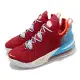 Nike 籃球鞋 LeBron XVIII EP 運動 男鞋 氣墊 舒適 避震 包覆 明星款 球鞋 紅 藍 CW3155600 26.5cm RED/GOLD