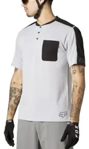 Fox Racing Ranger Henley Drirelease Steel Grey Size Medium BNWT MTB