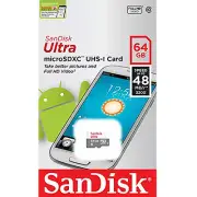 SanDisk Ultra Class 10 64GB 48MB/S 320X MicroSD MicroSDXC UHS-I TF Memory Card