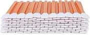 AAwipes 5" Cleanroom Swabs (100 pcs, Length/Swab Head Width=125 mm/14.5 mm, Orange, Rectangular Flat Head) Knitted Polyester Swabs Mid-Size General Purpose Lab Swab Sticks (A7145B)