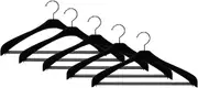 J-Kitchens Optional Hangers, Black (Set of 5), Black, W 16.5 x D 1.4 x H 9.1 inches (420 x 35 x 230 mm)