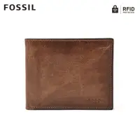 在飛比找momo購物網優惠-【FOSSIL 官方旗艦館】Derrick 棕色真皮RFID