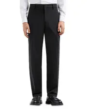 Emporio Armani Technical Nylon Stretch Regular Fit Pants